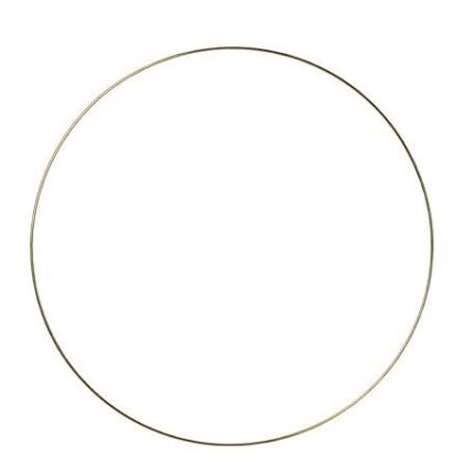 Beauty Home ΜΕΤΑΛΛΙΚΟΣ ΚΥΚΛΟΣ  ΧΡΥΣΟΣ 30CM