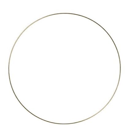 Beauty Home ΜΕΤΑΛΛΙΚΟΣ ΚΥΚΛΟΣ ΧΡΥΣΟΣ 40 CM